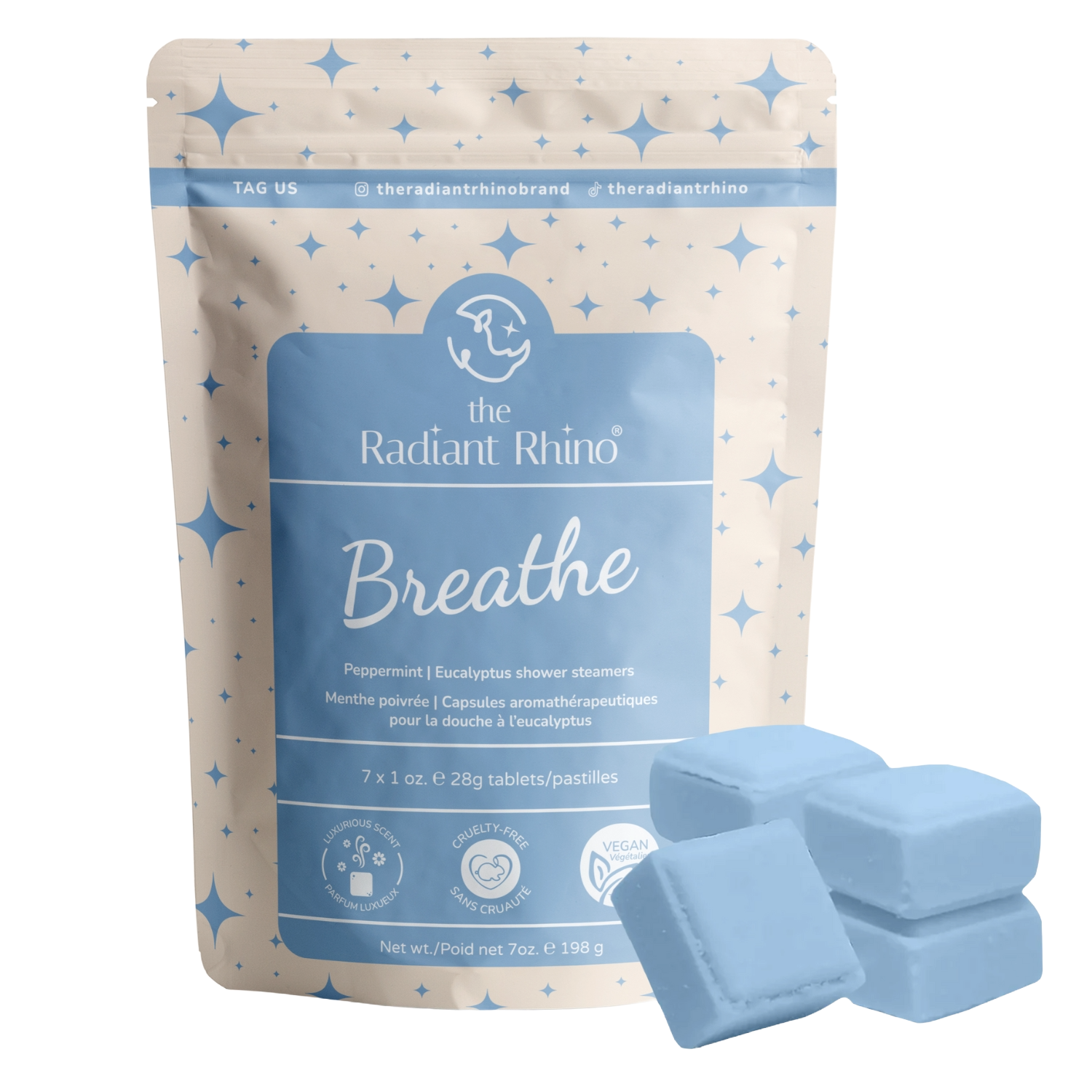 Breathe: Peppermint + Eucalyptus Shower Steamers